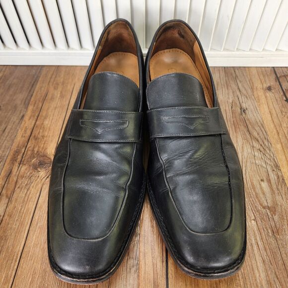Cole Haan Martino II Penny Loafers Mens Sz 13 M Black Leather Dress Shoes C06597 main image 8